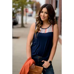 Striped Top Tank