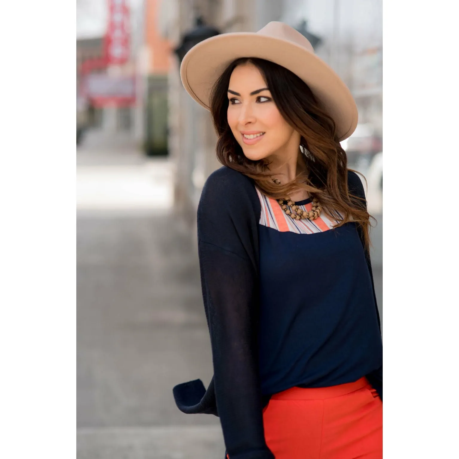 Striped Top Tank