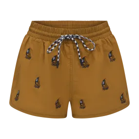 THE WOMEN'S CLASSIC SWIM SHORTS-CHESTNUT