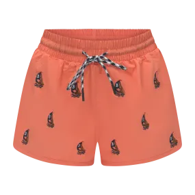 THE WOMEN'S CLASSIC SWIM SHORTS-PEACH