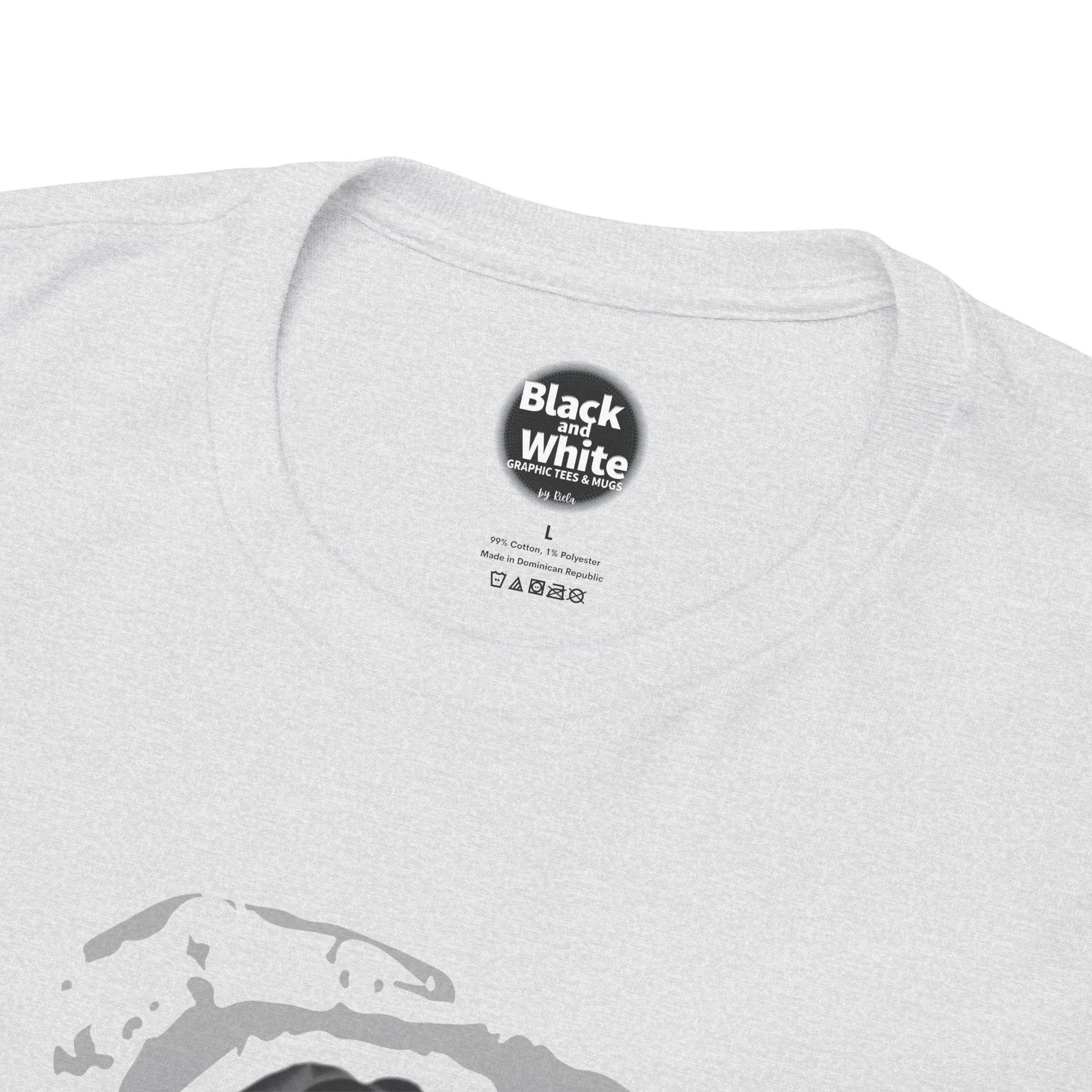 Unisex Heavy Cotton Tee - 'Invicta Rose' Graphic Bold Typography T-Shirt, Minimalist Floral Streetwear, Soft Casual Tee for Men and Women