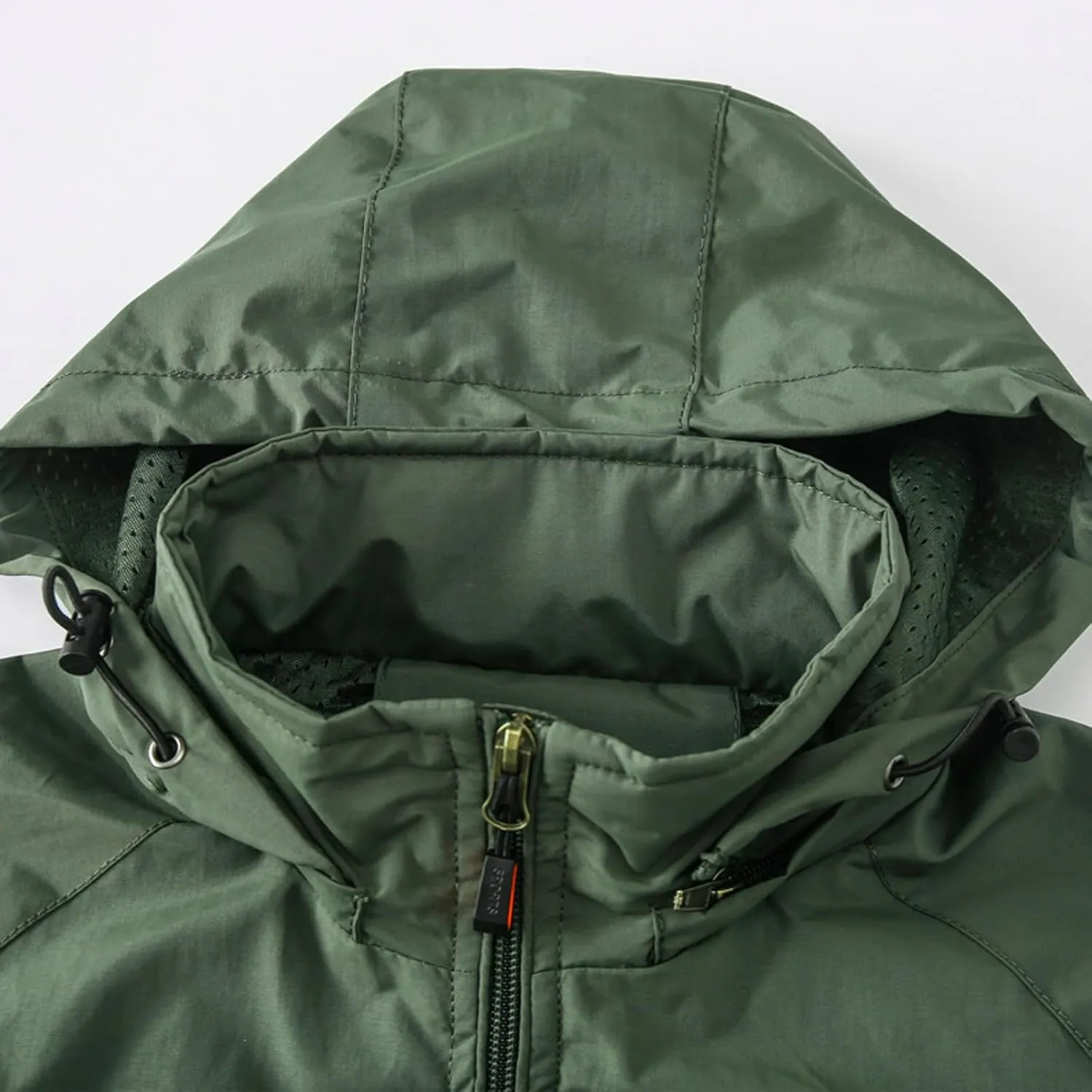Versatile Waterproof Softshell Jackets Men’s Windproof Lightweight Fleece Lined Outdoor Hiking Raincoat with Hood