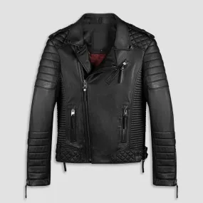 Vintage Biker Leather Jacket For Men