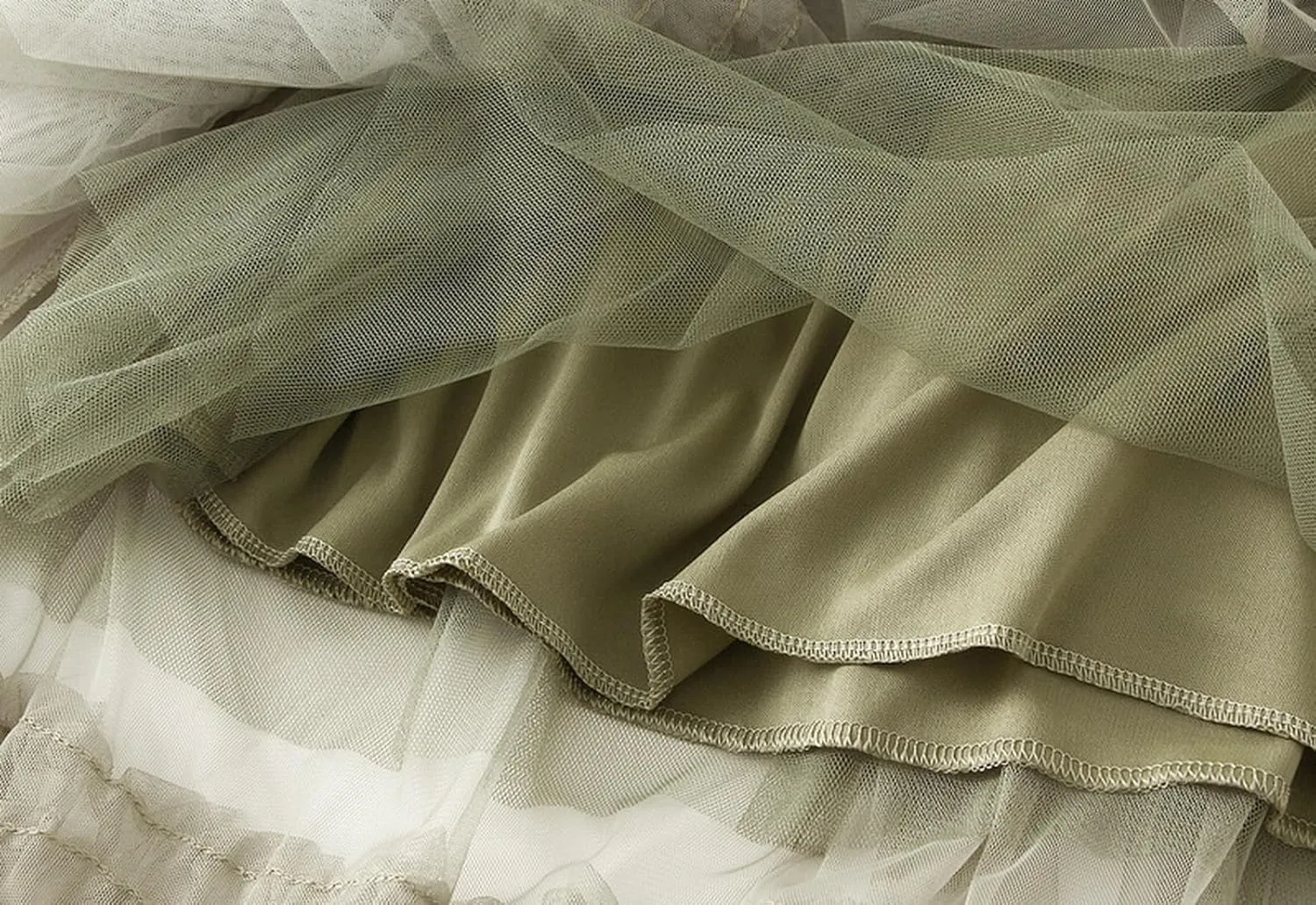Womens Tulle Tutu Long Skirt Ruffle Tiered Layered Mesh Cake Skirts Promt Party Fairy Skirt